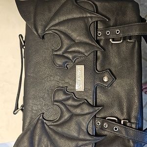 Killstar bat wing messenger bag